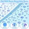 14000Pcs Flatback Light Blue Rhinestones with B7000 Adhesive Glue for Crafts, AB Color Jelly Rhinestones Resin Gems with Tweezer & Picker Pens for Shoes, Tumblers, Clothes Decoration